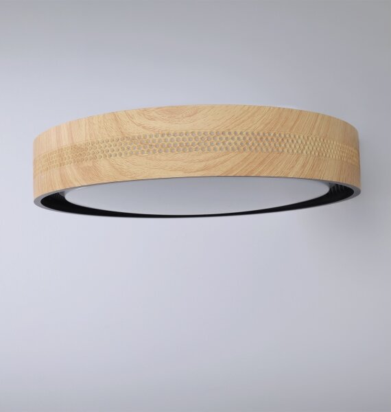 Brilagi - LED Stmív. strop. svítidlo COCI LED/48W/230V pr. 39 cm dřevo/černá+DO