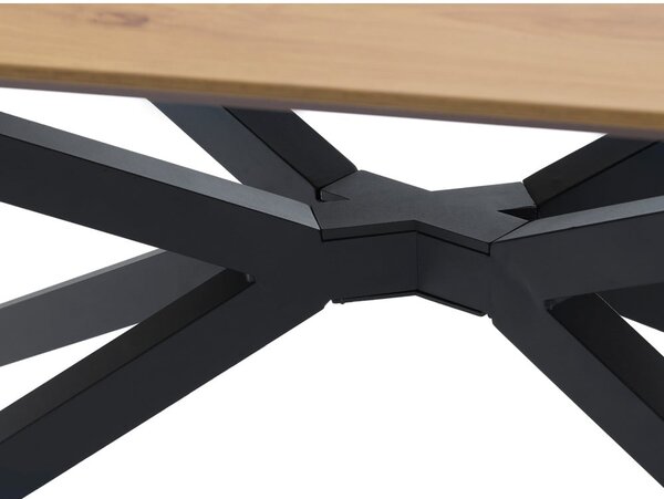 Jídelní stůl s deskou v dubovém dekoru 100x200 cm Cesura – Unique Furniture