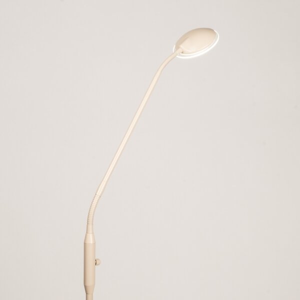 Stojací LED lampa se stmívačem Ellena Taupe (LMD)