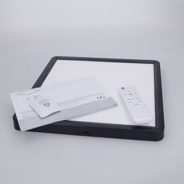 Brilagi -LED Stmív. strop. svítidlo ESTELA SQUARE LED/36W/230V 31x31 cm černá+DO