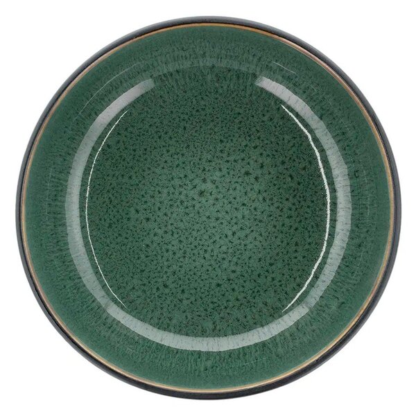 Zelená/černá ramen miska z kameniny 1,2 l Gastro Green/Black – Bitz