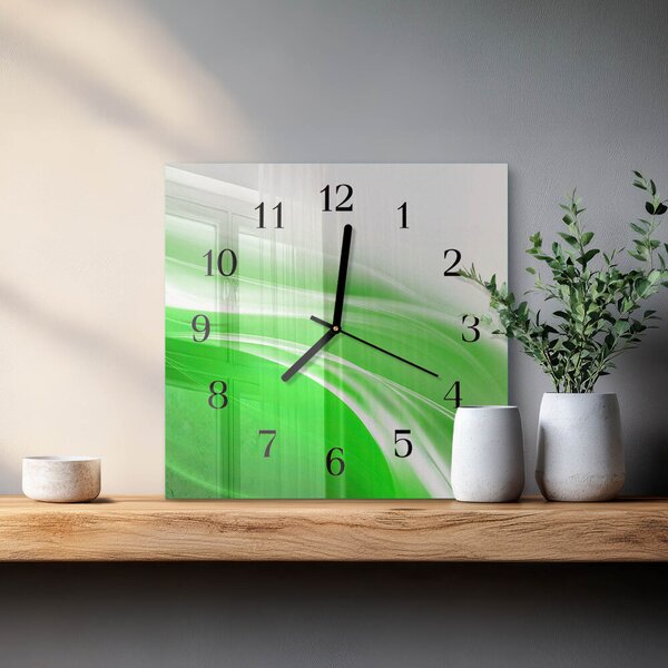 Skleněné hodiny na stěnu Abstrakce zskc-30x30-00174608