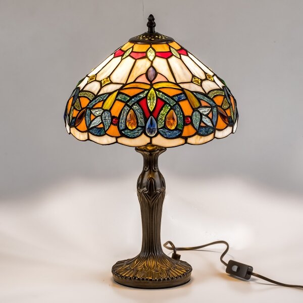 Brilagi - Tiffany vitrážová stolní lampa LUISA 1xE27/40W/230V