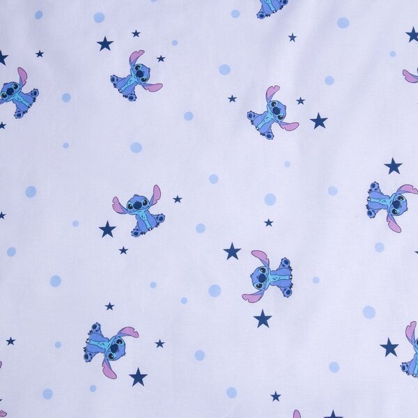 Modré bavlněné dětské povlečení do postýlky 100x135 cm Lilo & Stitch "Clouds" – Jerry Fabrics