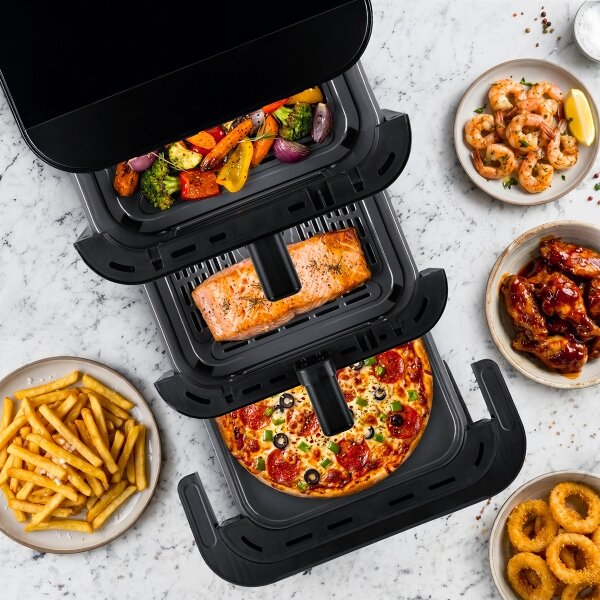 TESLA Electronics AirCook - Třízónová horkovzdušná fritéza 14,5 l 2800W/230V č