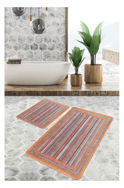 Sametové koupelnové předložky v sadě 2 ks 60x100 cm – Mila Home