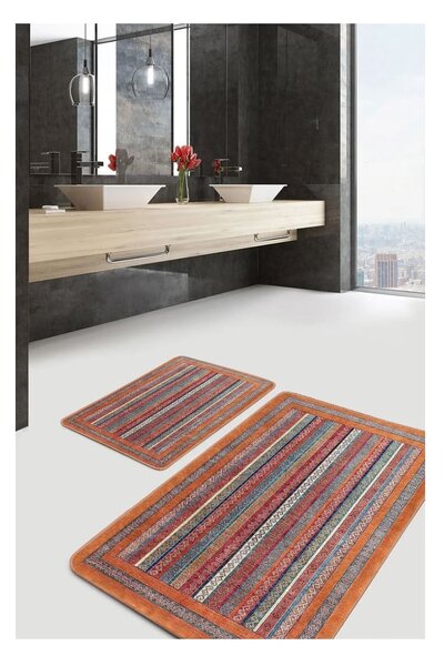Sametové koupelnové předložky v sadě 2 ks 60x100 cm – Mila Home