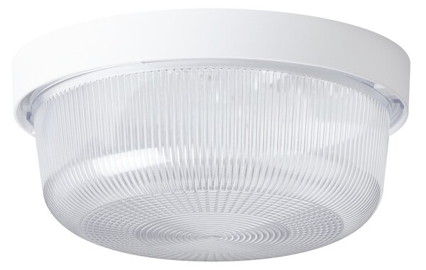 OS ELE50004 ELEKTRA 3 stropní/nástěnné průmyslové plastové svítidlo bílá / čirá IP54 60W E27 (původní kód OS 50004) - OSMONT