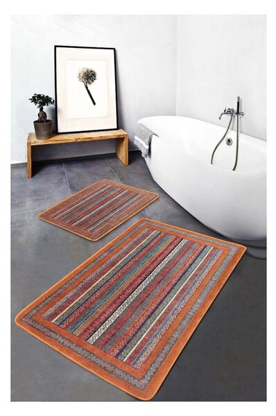 Sametové koupelnové předložky v sadě 2 ks 60x100 cm – Mila Home