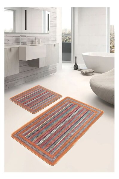 Sametové koupelnové předložky v sadě 2 ks 60x100 cm – Mila Home