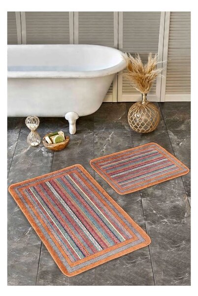 Sametové koupelnové předložky v sadě 2 ks 60x100 cm – Mila Home