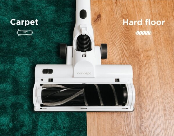 Concept VP6125-Tyčový ruční vysavač 2v1 ICONIC Comfort Telescope 400W/29,6V bílá
