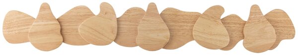 Bloomingville Dřevěný nástěnný věšák Ross 70 cm