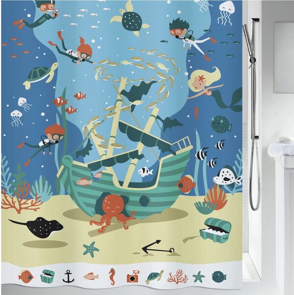 Sprchový závěs 180x200 cm Pirates – Spirella
