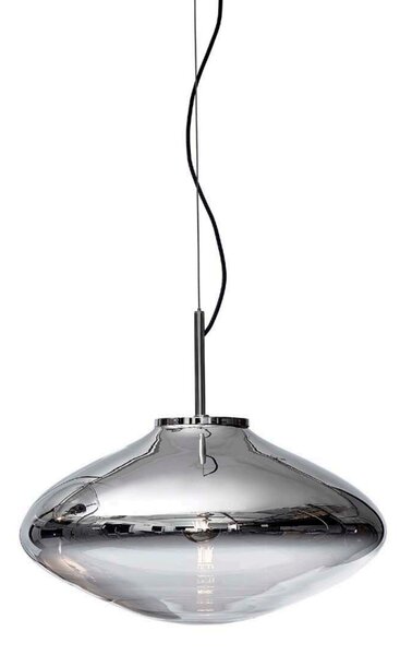 Bomma Luxusní závěsné svítidlo Disc ⌀ 55 cm Barva skla: Stříbrná, Barva montury: Stříbrná