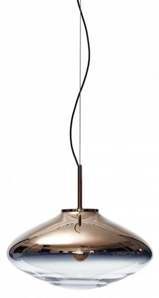 Bomma Luxusní závěsné svítidlo Disc ⌀ 55 cm Barva skla: Stříbrná, Barva montury: Stříbrná