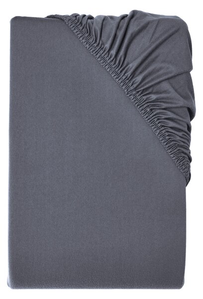 Livarno® Žerzejové napínací prostěradlo, 90–100 x 200 cm (tmavě šedá) (100399792001)