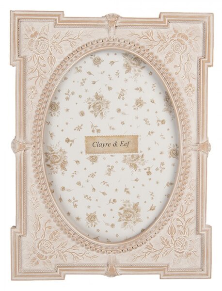 Růžový art deco fotorámeček s růžemi Rosalinka – 17x2x23 cm na fotografii 13x18 cm