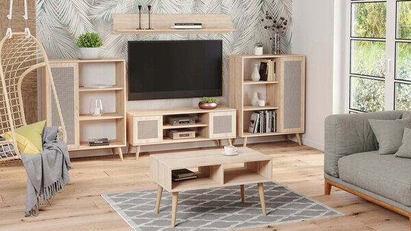 Komoda Kobi 90 x 40 x 116 cm dub sonoma