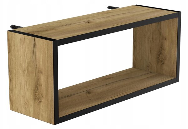 Police laminovaná deska HWS FURNITURE 60 x 20 cm dub craft zlatý