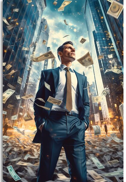 Obraz byznysmen z Wall Street