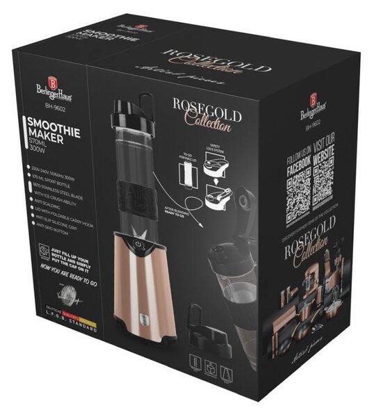 Mixér smoothie maker s lahví Black Rose Collection