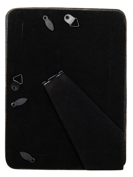 Černý fotorámeček se zlatou patinou Guyuro – 15x2x19 cm na fotografii 10x15 cm