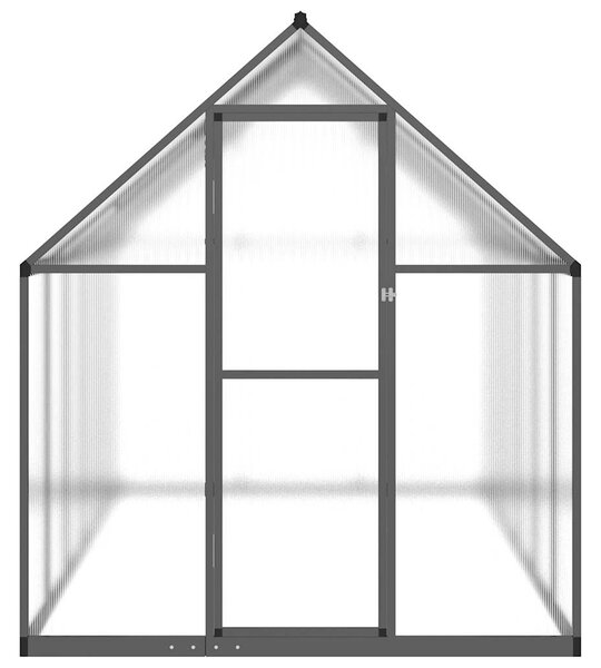 Skleník s podkladovým rámem antracitový 334x169x195 cm hliník