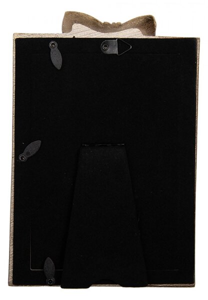 Zlatý fotorámeček s mašlí Curuyat – 13x3x20 cm na fotografii 10x15 cm