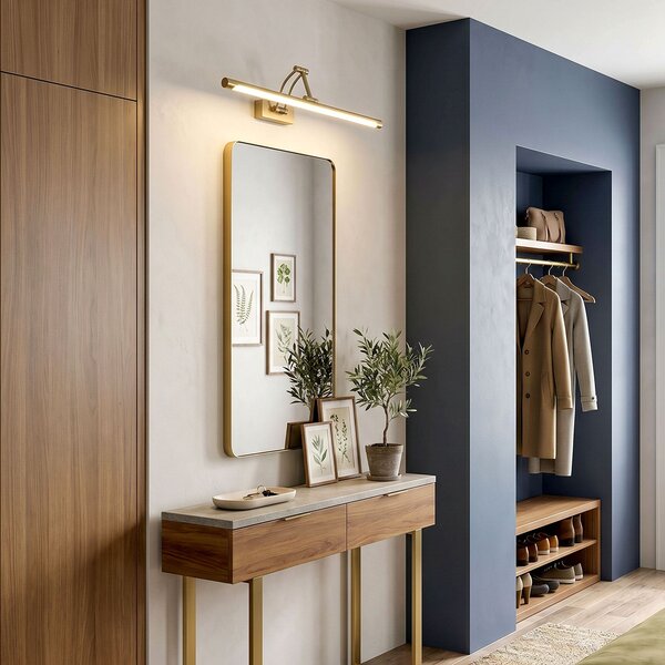 Toolight Rea, Koupelnové nástěnné LED svítidlo SWE022-1W 42cm Brush Gold, OSW-20121