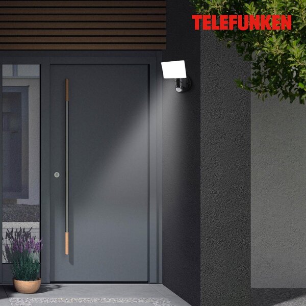 TF 304305TF TELEFUNKEN LED venkovní svítidlo 24 cm 16W 1600lm černá - BRILONER