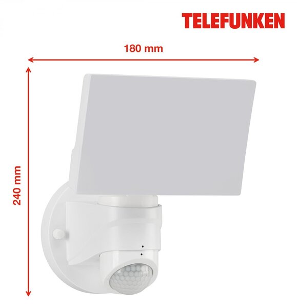 TF 304306TF TELEFUNKEN LED venkovní svítidlo 24 cm 16W 1600lm bílé - BRILONER