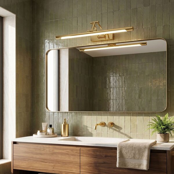 Toolight Rea, Koupelnové nástěnné LED svítidlo SWE020-1W 60cm Gold, OSW-20119