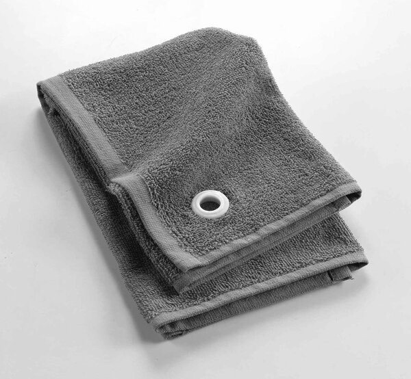 Antracitový froté bavlněný ručník 50x50 cm Cuistot – douceur d'intérieur