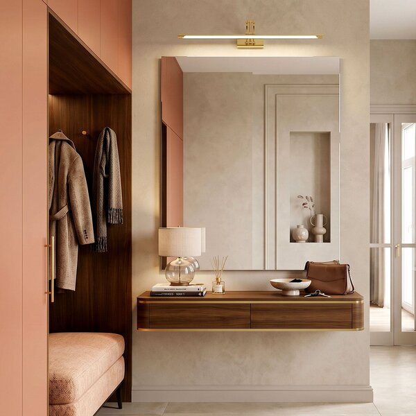 Toolight Rea, Koupelnové nástěnné LED svítidlo SWE020-1W 60cm Gold, OSW-20119