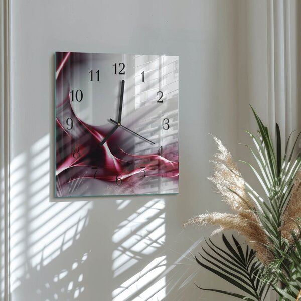 Skleněné hodiny na stěnu Abstrakce zskc-30x30-00174846