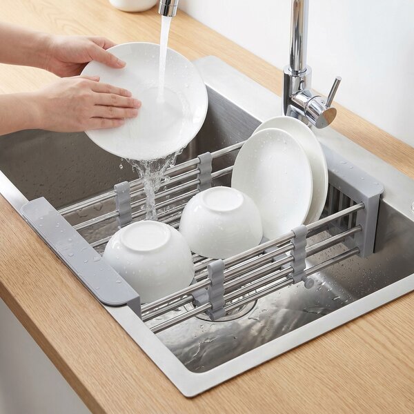 Teleskopický odkapávač na dřez REA P14487A Grey