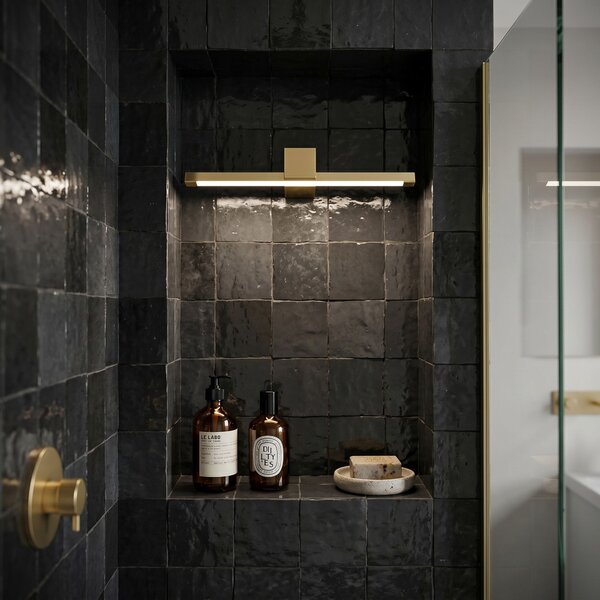 Toolight Rea, Koupelnové nástěnné LED svítidlo SWE043-1W 40cm GOLD, OSW-20143