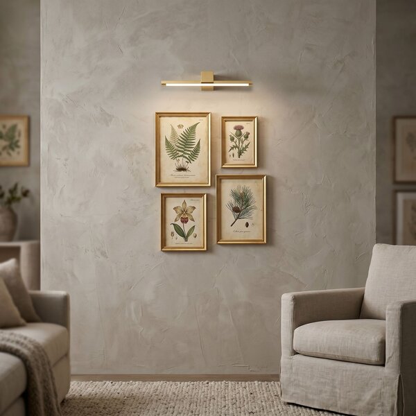 Toolight Rea, Koupelnové nástěnné LED svítidlo SWE043-1W 40cm GOLD, OSW-20143