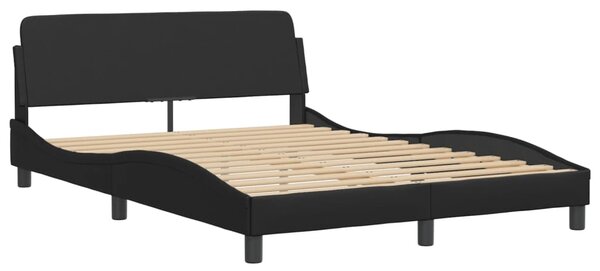 Postel Viana s matrací černá 120 x 200 cm umělá kůže 3208782
