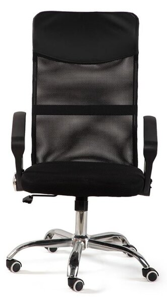 Kancelářská židle černá, ergonomická, síťovaná, nastavitelná