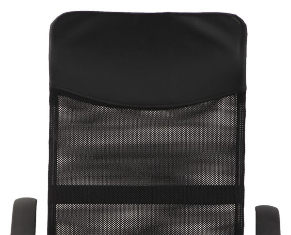 Kancelářská židle černá, ergonomická, síťovaná, nastavitelná