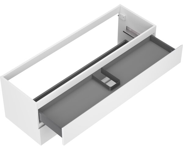 Mexen Orio, koupelnová skříňka pod umyvadlo 140 cm, 2 zásuvky, bílá matná, 91A10-14047-2-BFF01
