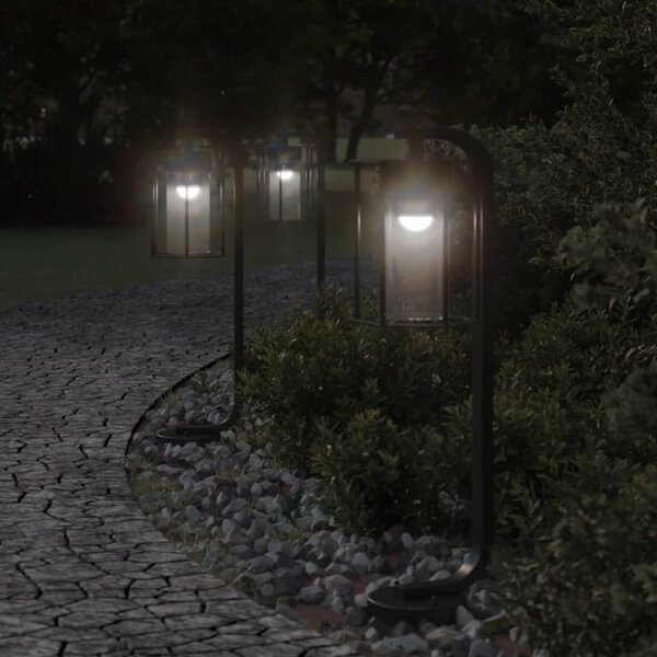 Venkovní stojací lampy 3 ks černé 60 cm nerezová ocel