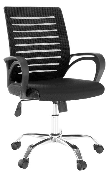 TEMPO Kancelářská židle, černá, LIZBON NEW