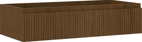Mexen Rivel, koupelnová skříňka 100 cm, 1 zásuvka, drážkovaná, ořech, 91A20-10023-1-BF86