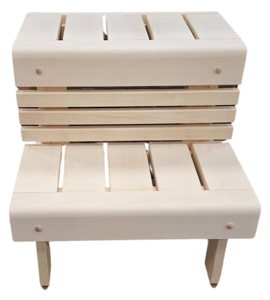 Lavice do sauny osika 580x700x640 mm