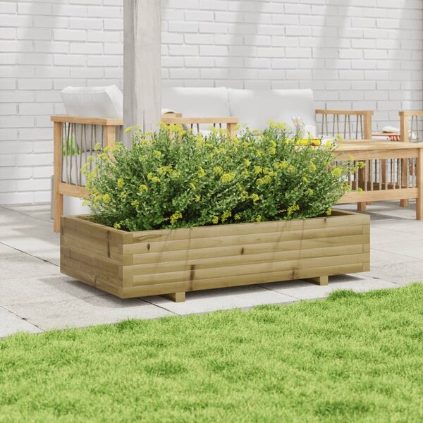 Zahradní truhlík 110 x 60 x 26,5 cm impregnované borové dřevo