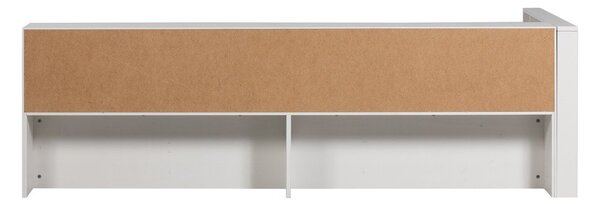 Bílá jednolůžková postel z borovicového dřeva bez roštu 90x200 cm Carter – WOOOD
