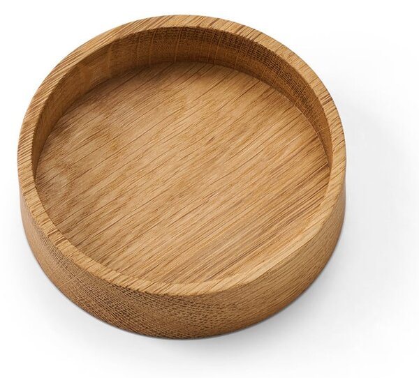 Dekorativní dřevěný úložný box v přírodní barvě ø 11x3 cm Circle S – LIND DNA